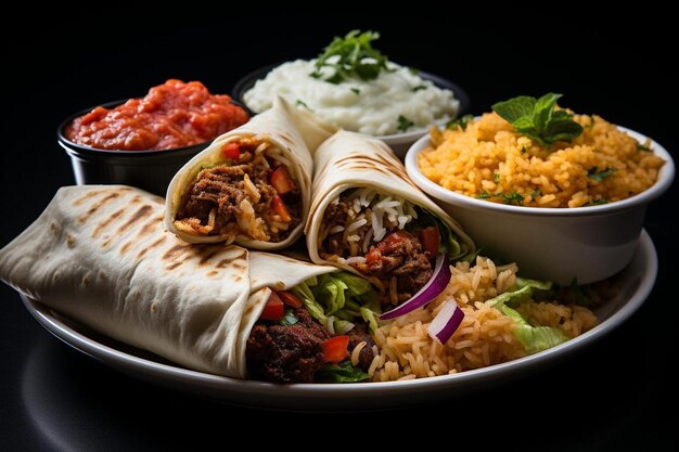 Meal Burrito savoureux prêt à être dévoré meilleure image de burrito