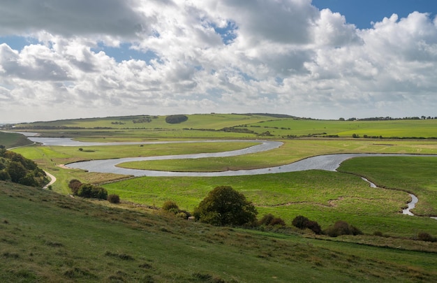 Méandre de la rivière Cuckmere au Seven Sisters Country Park