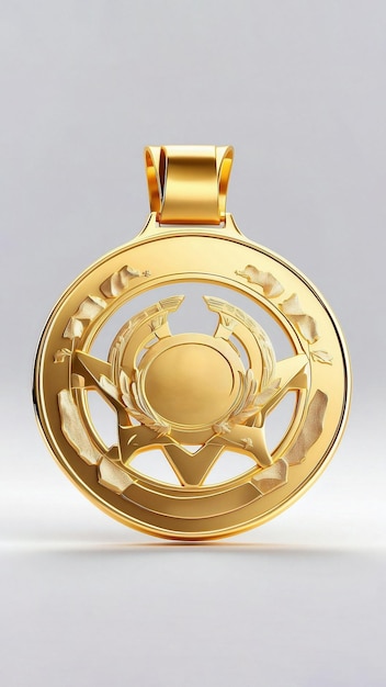 Médaille d'or de rendu 3D des Jeux olympiques isolée