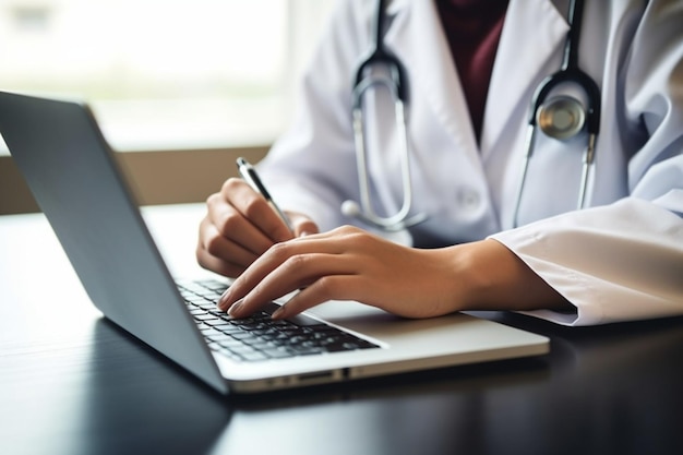 Médecin photo avec carnet et stylo