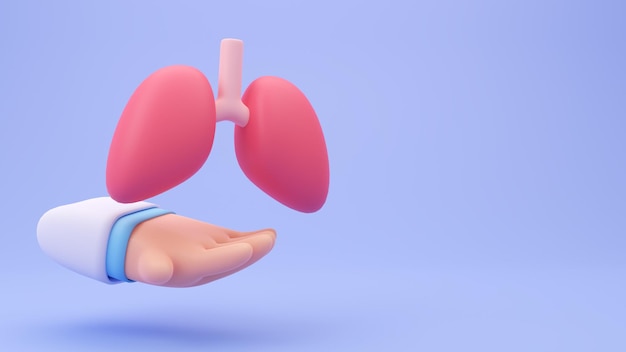 Médecin spécialiste Prendre soin des organes du corps Illustration médicale 3D