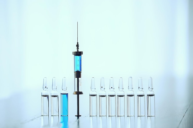 médecine de seringue vintage, vaccin concept, injection, drogue