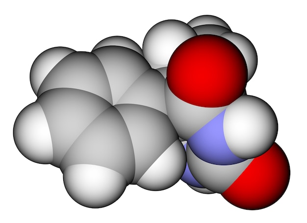 Médicament contre l'épilepsie au phénobarbital d structure moléculaire