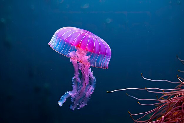 Méduse violette stinger mauve