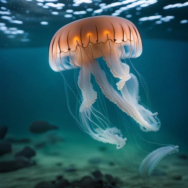 des méduses sous la mer