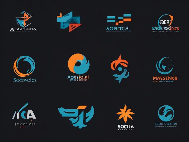 meilleure collection de logos logos abstraits géométriques conception d'icônes