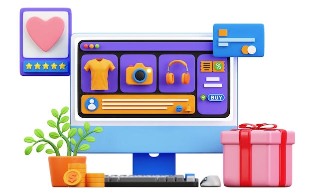 Les meilleures illustrations de haute qualité pour le marketing des magasins de commerce électronique et les publicités Google