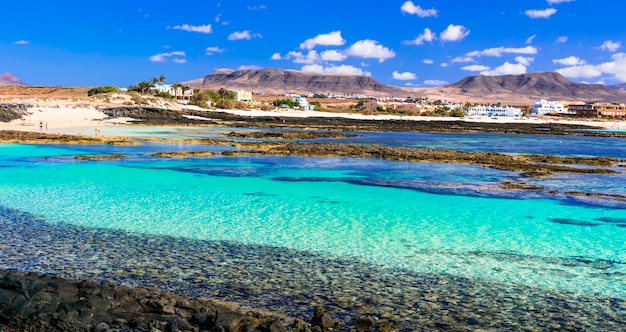 Meilleures plages de Fueteventura belle La Concha à El CotilloÎles Canaries