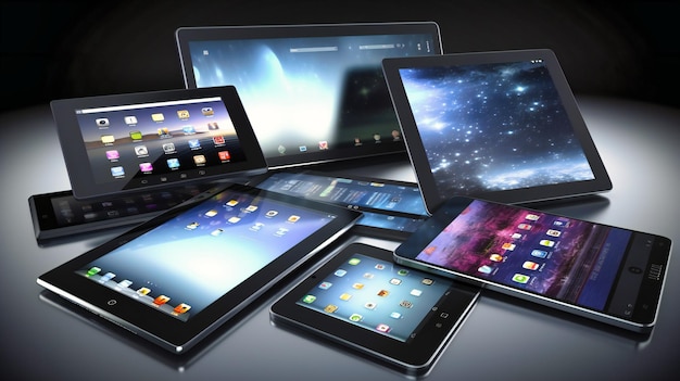 Photo les meilleures tablettes pour les applications financières