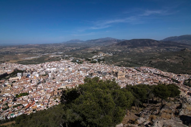 Les meilleures vues de la ville de Jaen Espagne Du sommet du Cerro de Santa Catalina