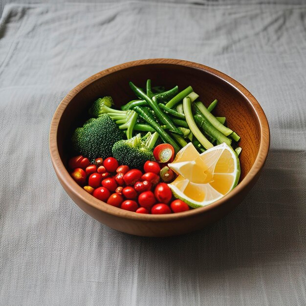 Mélange de légumes biologiques sains