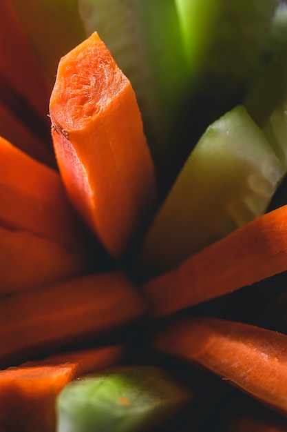 Photo mélange de légumes frais