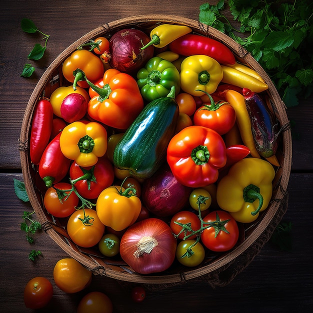 mélange de légumes frais