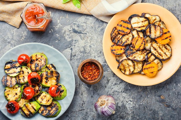 Mélange de légumes grillés