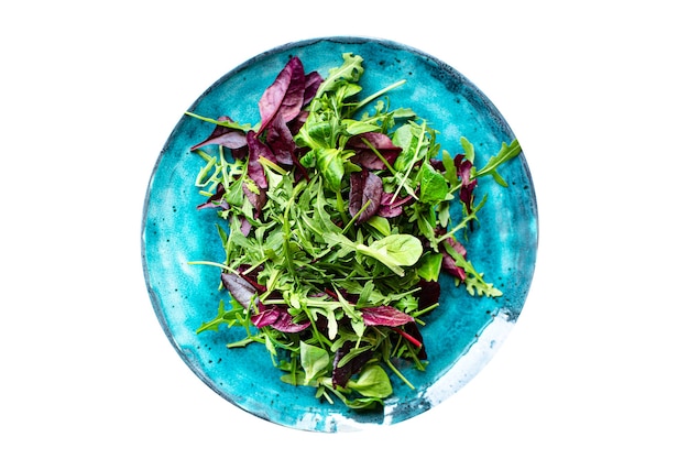 Mélange de légumes à salade Feuilles de laitue verte Keto ou régime paléo