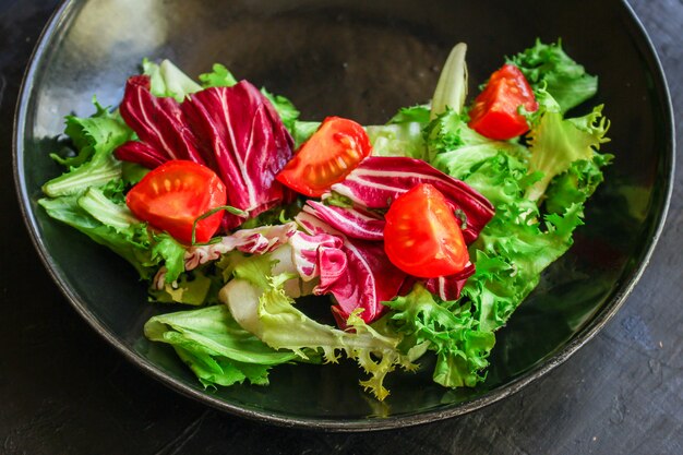 Mélange sain de feuilles de salade