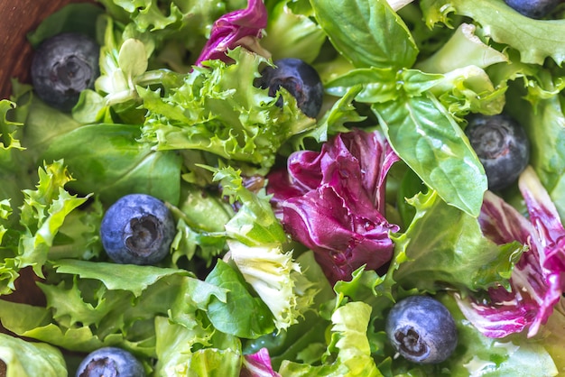 Mélange de salade bouchent