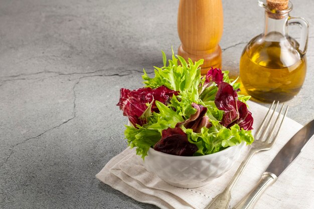 Mélange de salades fraîches saines Salade de feuilles