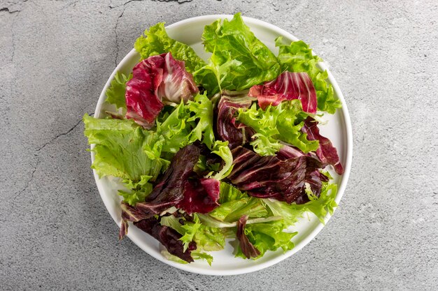 Mélange de salades fraîches saines Salade de feuilles