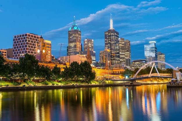 Photo melbourne skyline