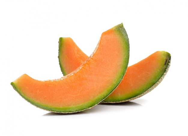 Melon cantaloup isolé