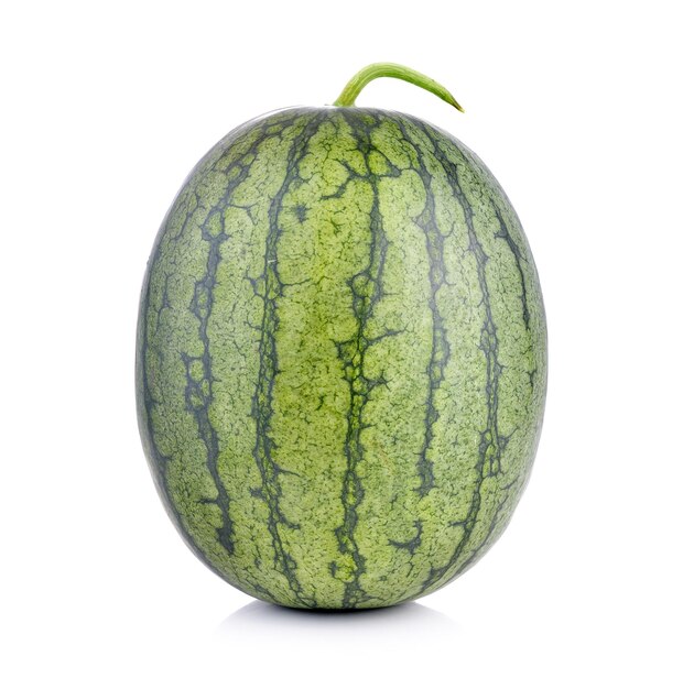 Photo melon d'eau sur fond blanc