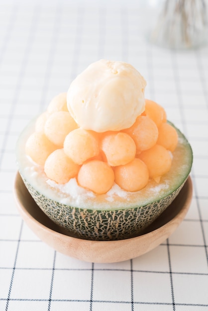 Melon Glacé Bingsu