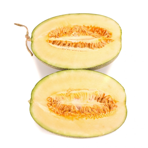 Melon isolé sur blanc