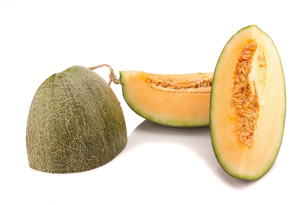 Melon isolé sur blanc