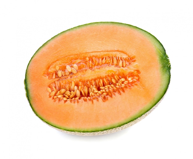 Melon isolé sur blanc