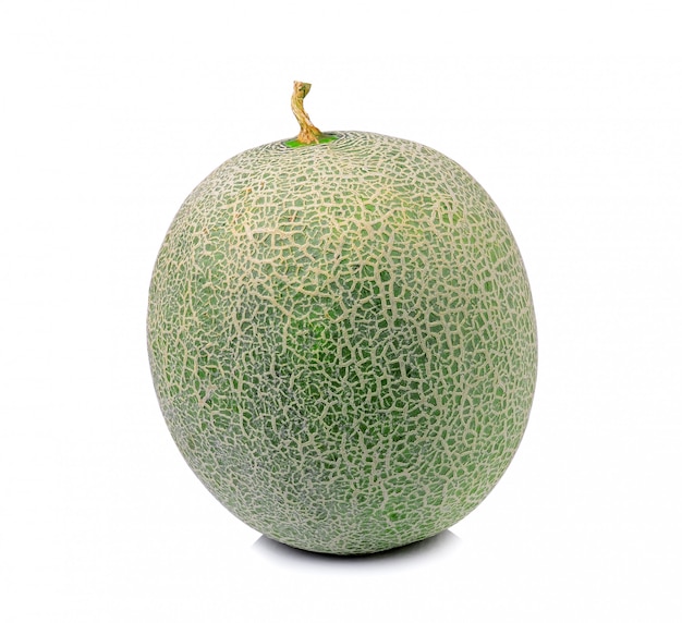 Melon isolé sur espace blanc