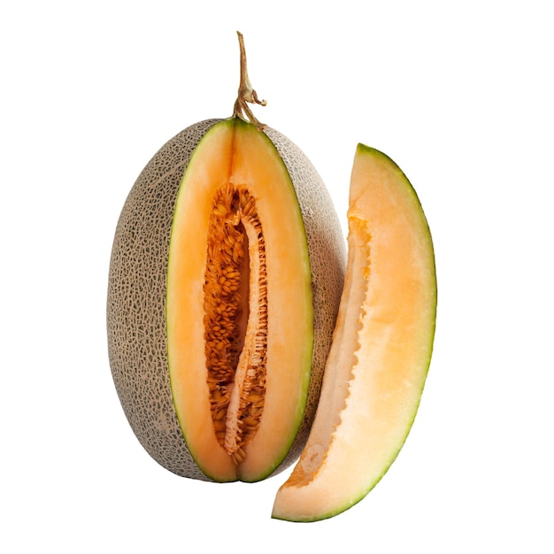 Melon isolé sur fond blanc