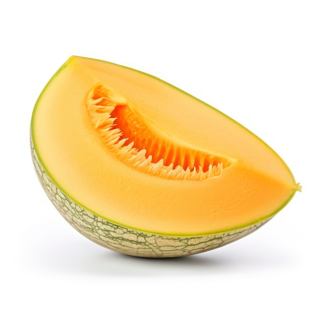 Melon isolé sur fond blanc