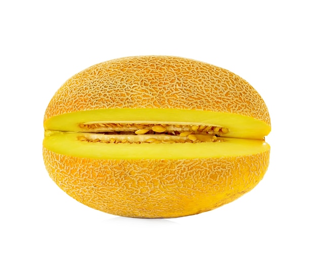 Melon isolé sur fond blanc