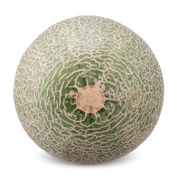 Melon isolé sur un tracé de détourage blanc