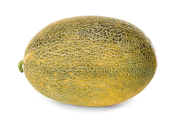 Melon mûr sur fond blanc