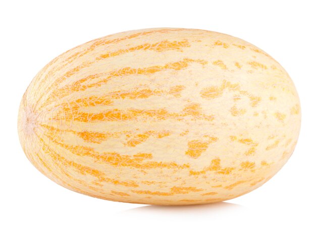 Melon mûr isolé sur fond blanc