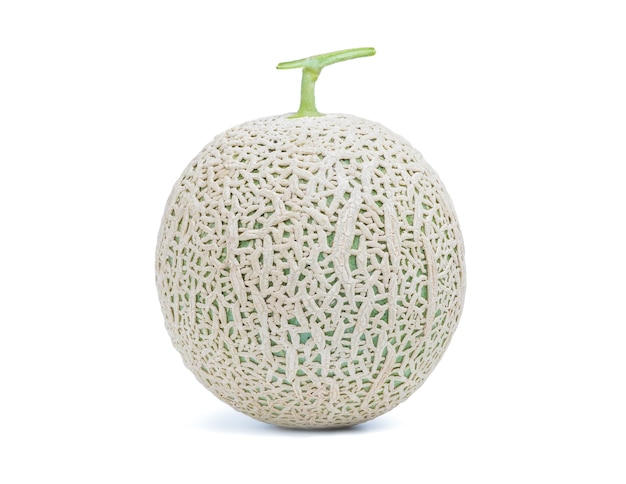 Melon vert doux frais sur sur fond blanc