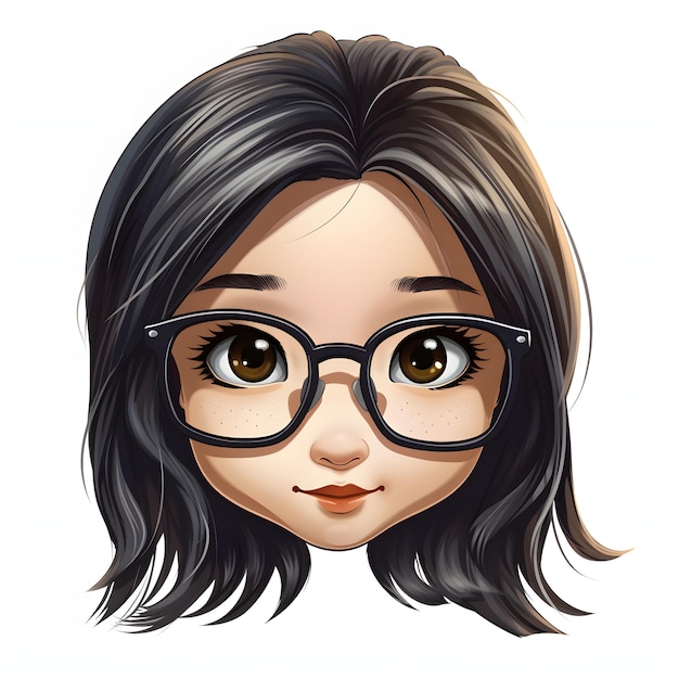 memoji de balle dans la tête d'une fille