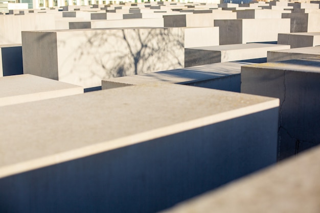 Mémorial aux Juifs assassinés d'Europe à Berlin, Allemagne, décembre 2018.