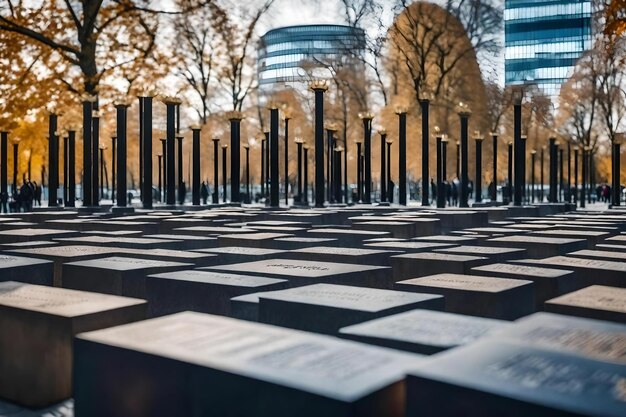 Photo un mémorial avec les mots 