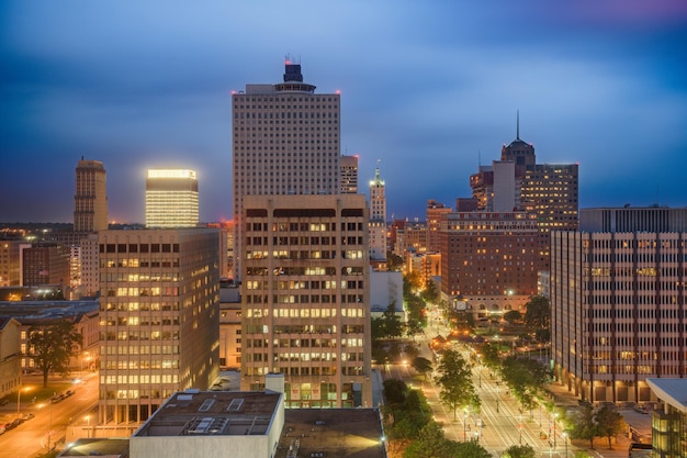 Memphis Tennessee États-Unis Le paysage urbain du centre-ville