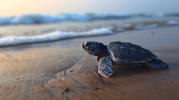 La menace mondiale urgente pour les tortues marines emblématique du concept d'équilibre océanique Les tortues marine menace urgente Impact mondial Les efforts de conservation de l'équilibre océanique