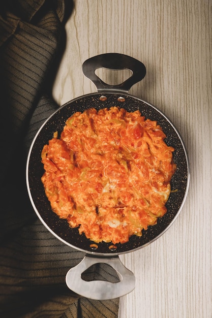 Menemen cuisine turque ou omelette