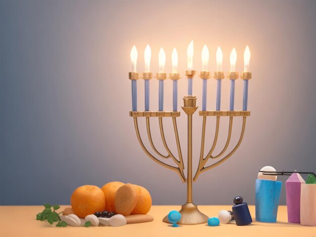 Menorah collections d'images d'arrière-plan mignons fonds d'écran ai générés