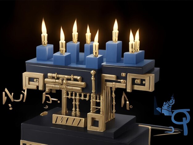 Photo menorah collections d'images d'arrière-plan mignons fonds d'écran ai générés