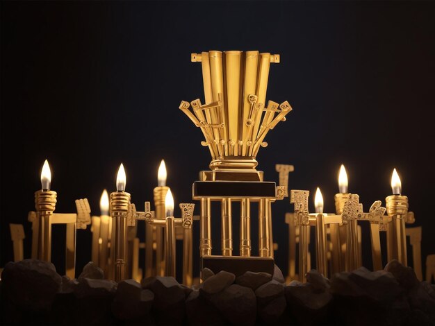 Photo menorah collections d'images d'arrière-plan mignons fonds d'écran ai générés