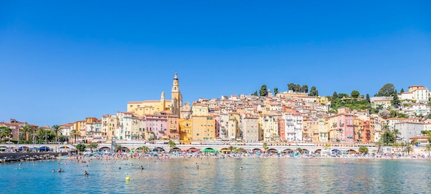 Menton sur la Côte d'Azur nommée la Côte d'Azur située dans le sud de la France