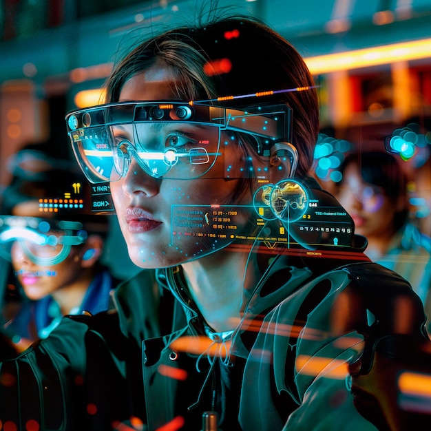 Photo mentorat personnalisé accès instantané aux experts grâce à des lunettes d'intelligence artificielle