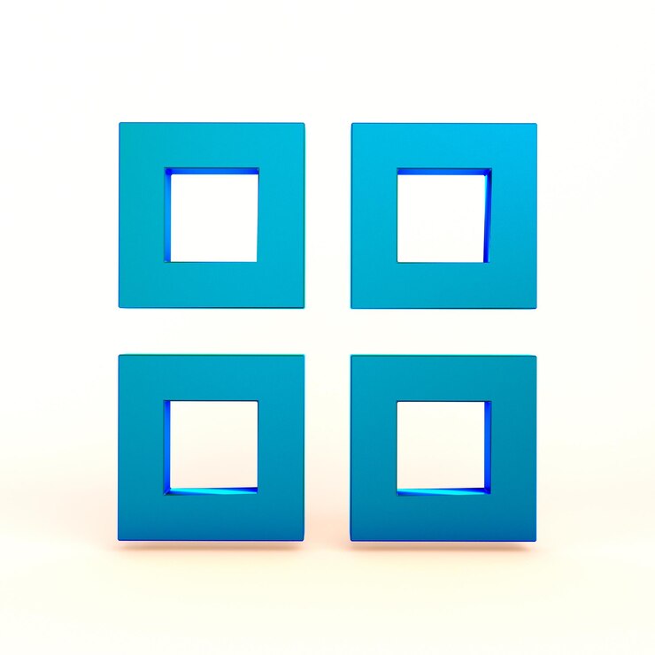 Photo menu de l'application recto sur fond blanc
